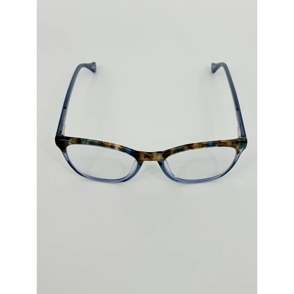 Zenni 4436616 Eyeglasses Frames Blue Tortoise Fade Flex with Case